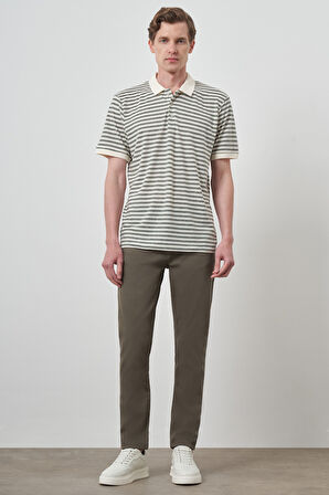  Erkek Çağla Yeşili Trend  Polo Yaka T-Shirt