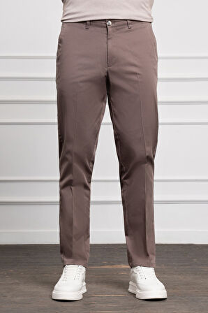  Erkek KAHVE Dynamic Fit Chino Pantolon
