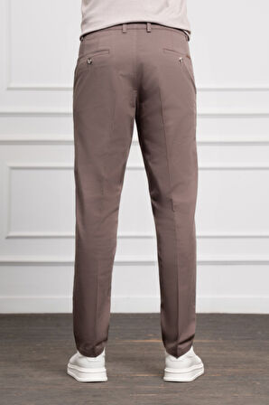  Erkek KAHVE Dynamic Fit Chino Pantolon