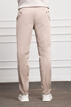  Erkek Bej Dynamic Fit Chino Pantolon