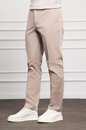  Erkek Bej Dynamic Fit Chino Pantolon