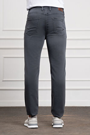  Erkek Füme Mevsimlik Pamuk 5 Cep Dynamic Fit Jean Pantolon