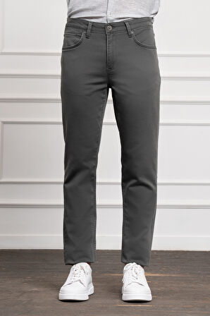  Erkek Haki Mevsimlik Pamuk 5 Cep Dynamic Fit Jean Pantolon