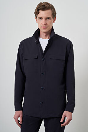  Erkek Lacivert Worker Gömlek Ceket