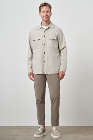  Erkek Vizon Worker Gömlek Ceket