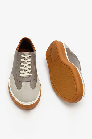  Erkek Bej Mevsimlik Casual Deri Ayakkabı