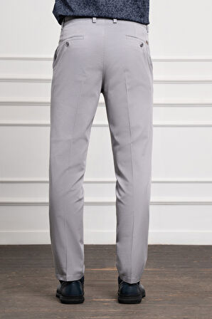  Erkek Gri Dynamic Fit Chino Pantolon