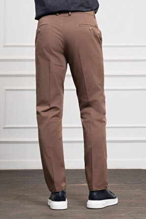  Erkek Vizon Dynamic Fit Chino Pantolon