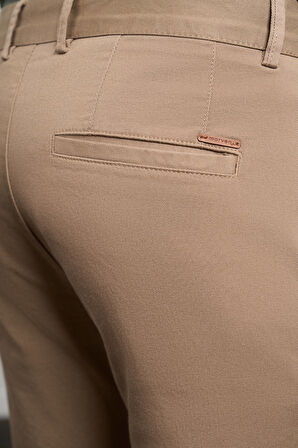  Erkek Vizon Slim Fit Chino Pantolon