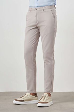  Erkek Taş Yazlık Pamuk Yan Cep Slim Fit Chino Pantolon