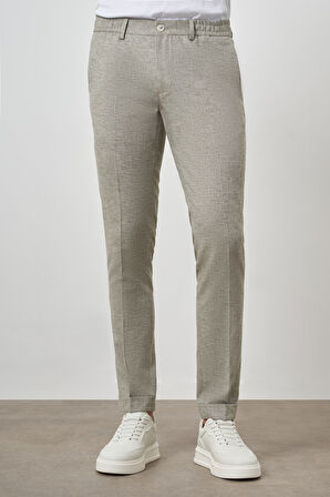  Erkek Çağla Yeşili Trend Tam Lastikli Slim Fit Pantolon