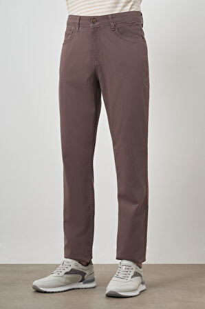  Erkek KAHVE Pamuk 5 Cep Dynamic Fit Jean Kot Pantolon
