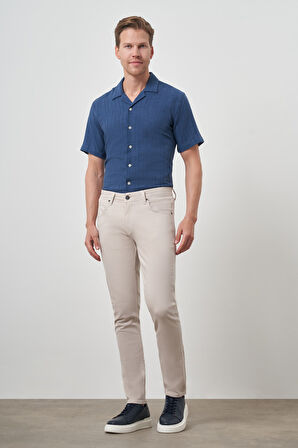  Erkek Taş Pamuk 5 Cep Slim Fit Jean Kot Pantolon