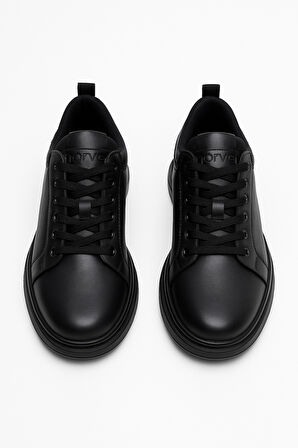  Erkek Siyah Mevsimlik Casual Deri Ayakkabı