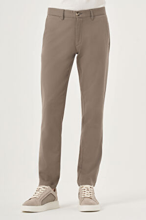  Erkek Çağla Yeşili Yazlık Pamuk Yan Cep Slim Fit Chino Pantolon