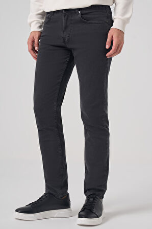  Erkek Füme Denim 5 Cep Dynamic Fit Jean Kot Pantolon