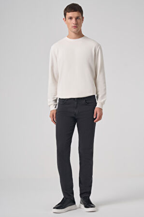  Erkek Füme Denim 5 Cep Dynamic Fit Jean Kot Pantolon