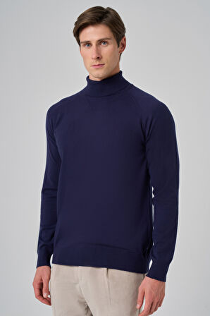  Erkek Marine Trend Core Spun Balıkçı Yaka Dynamic Fit Rahat Kesim Triko