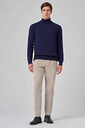  Erkek Marine Trend Core Spun Balıkçı Yaka Dynamic Fit Rahat Kesim Triko