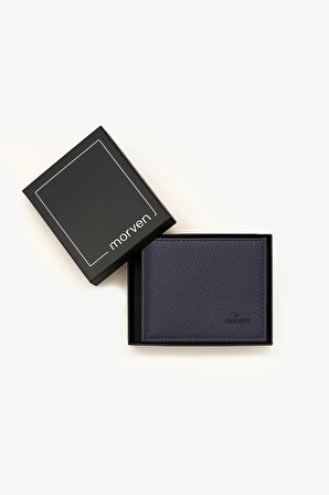  Erkek Lacivert Basic %100 Deri Cüzdan