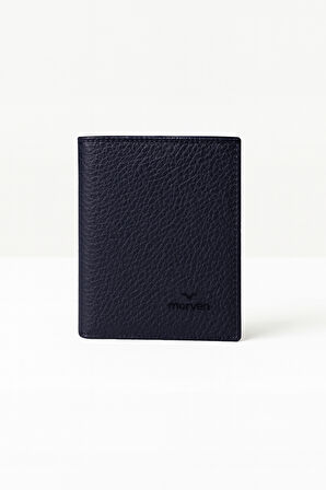  Erkek Lacivert %100 Deri Mıknatıslı Cüzdan