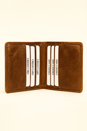  Erkek Siyah %100 Deri Cüzdan Kartlık