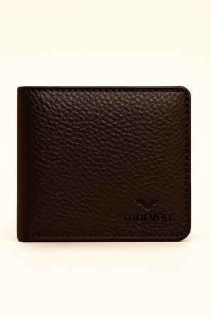  Erkek KAHVE %100 Deri Cüzdan Kartlık