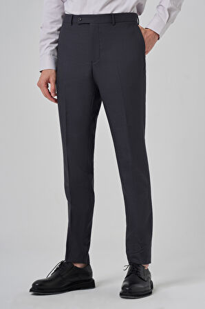 Erkek Antrasit Klasik Slim Fit Dar Kesim Pantolon