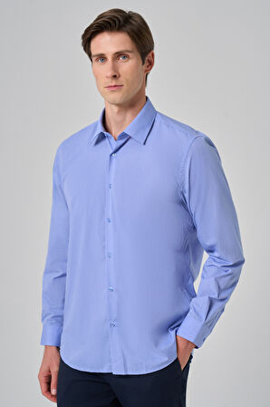  Erkek Mavi Trend Regular Fit Gömlek