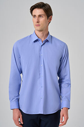  Erkek Mavi Trend Regular Fit Gömlek