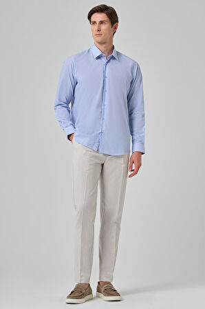  Erkek A. MAVİ Trend Regular Fit Gömlek