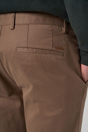  Erkek Bej Pamuk Trend Slim Fit Chino Pantolon