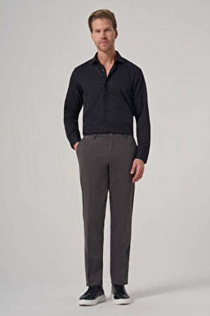  Erkek Antrasit Pamuk Trend Dynamic Fit Chino Pantolon