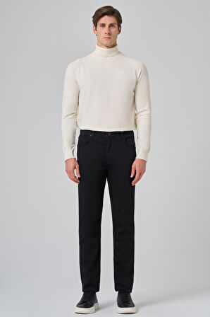  Erkek Siyah Denim 5 Cep Dynamic Fit Jean Kot Pantolon