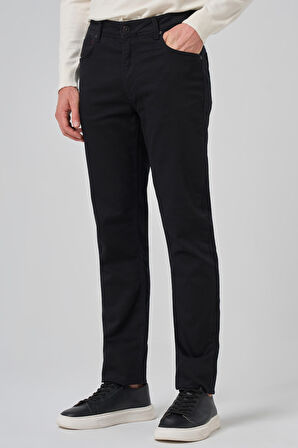  Erkek Siyah Denim 5 Cep Dynamic Fit Jean Kot Pantolon