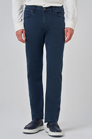  Erkek Lacivert Denim 5 Cep Dynamic Fit Jean Kot Pantolon
