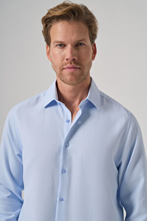  Erkek A. MAVİ Trend Dynamic Fit Sert Yaka Gömlek