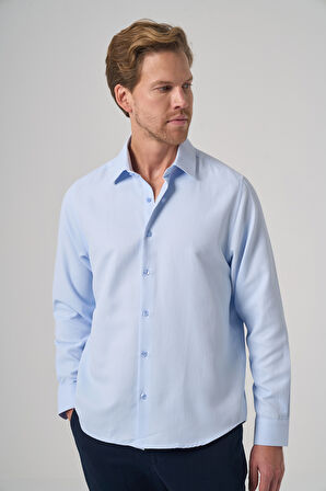  Erkek A. MAVİ Trend Dynamic Fit Sert Yaka Gömlek