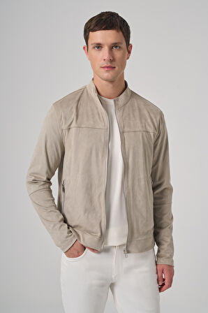  Erkek Taş Trend Baharlık Çift Taraflı Süet Mont