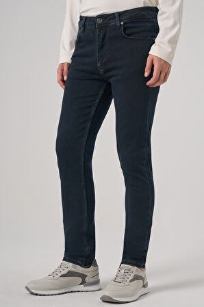  Erkek Haki Denim 5 Cep Slim Fit Jean Kot Pantolon