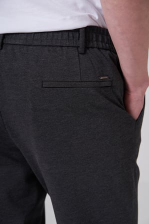  Erkek Füme Trend Düz Tam Lastikli Slim Fit Pantolon