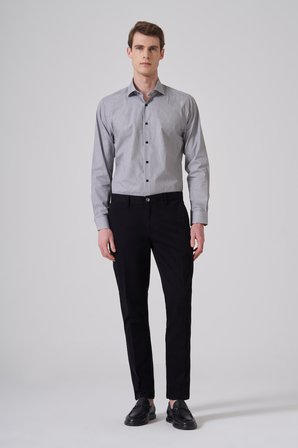  Erkek Siyah Pamuk Trend Dynamic Fit Chino Pantolon