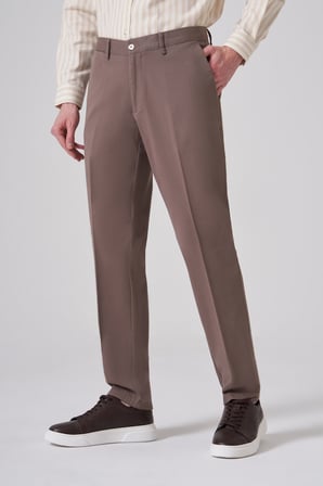  Erkek KAHVE Pamuk Trend Dynamic Fit Chino Pantolon
