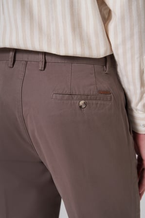  Erkek KAHVE Pamuk Trend Dynamic Fit Chino Pantolon