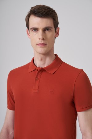  Erkek Tarçın Basic Polo Yaka Dynamic Fit T-Shirt