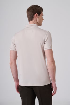  Erkek Taş Trend Rayon Pike Polo Yaka Dinamik Fit Tshirt