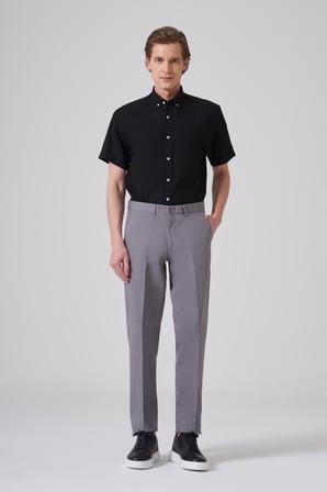  Erkek Gri Pamuk Trend Dynamic Fit Chino Pantolon