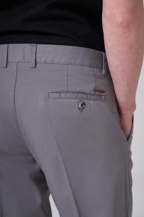  Erkek Gri Pamuk Trend Dynamic Fit Chino Pantolon