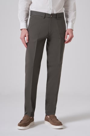  Erkek Yeşil Pamuk Trend Dynamic Fit Chino Pantolon
