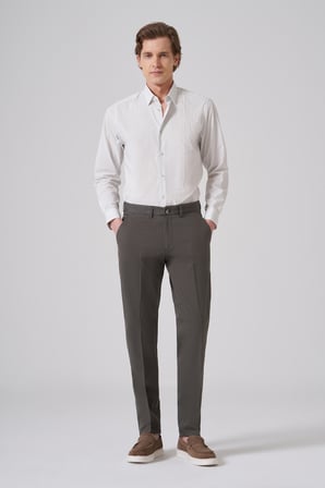  Erkek Yeşil Pamuk Trend Dynamic Fit Chino Pantolon